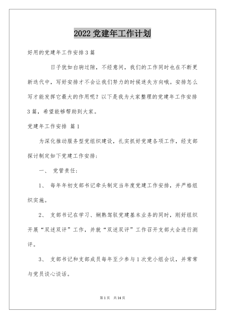 2022党建年工作计划例文.docx_第1页