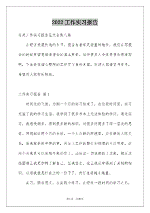 2022工作实习报告例文14.docx