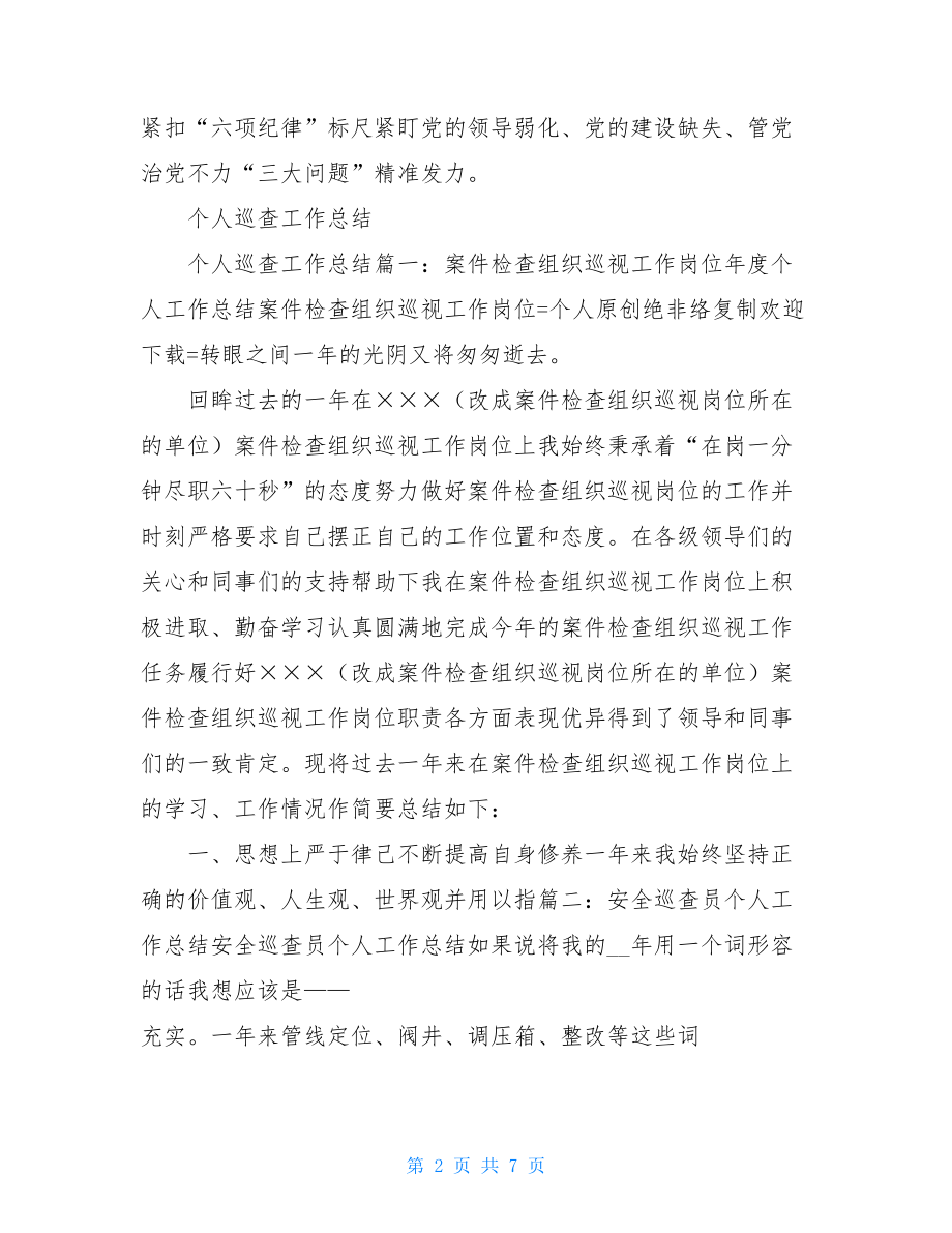 个人参加巡察工作总结.doc_第2页