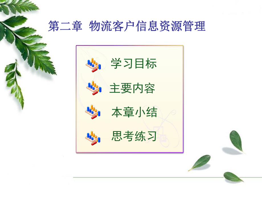 第二章-物流客户信息资源管理ppt课件.ppt_第1页