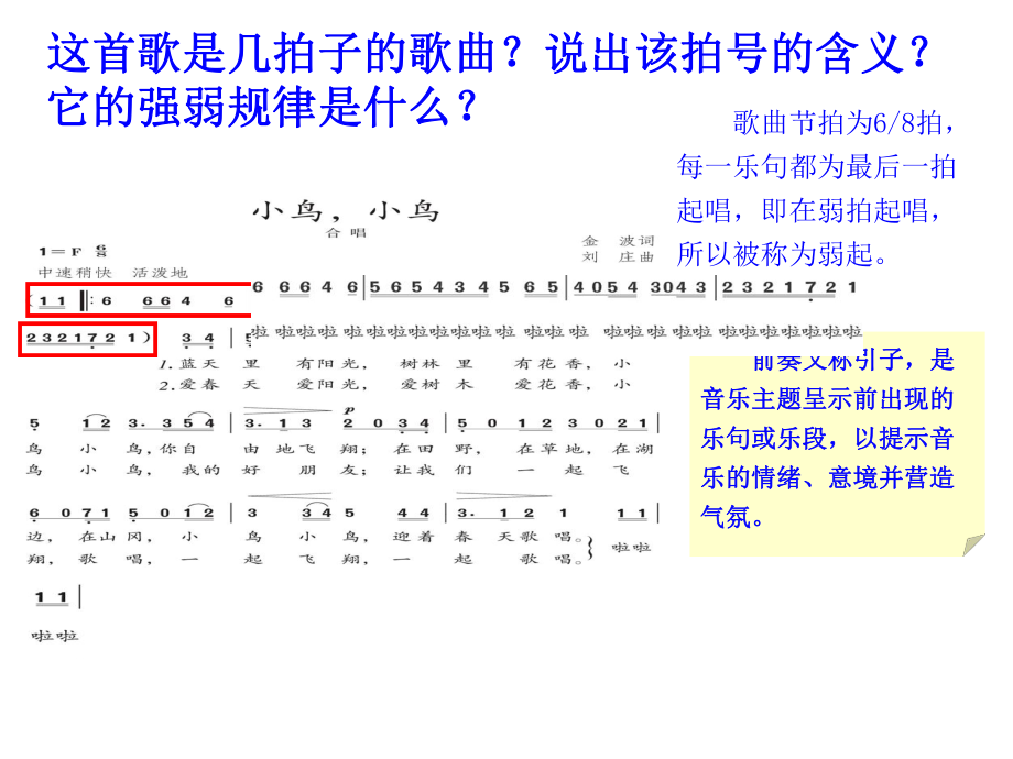 初中人教版音乐七年级下册第二单元小鸟-小鸟(14张)ppt课件.ppt_第2页