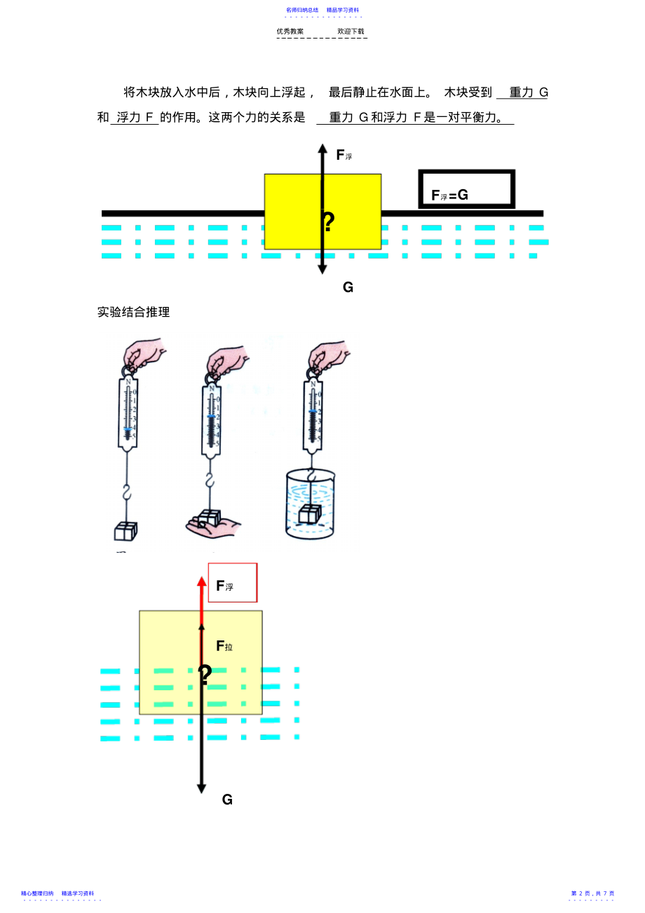 2022年《学生实验：探究——影响浮力大小的因素》参考教案 .pdf_第2页
