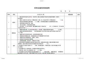 2022年机电设备检查标准 .pdf