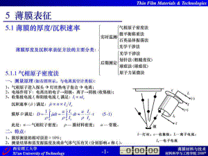 薄膜材料与技术09级第5章薄膜表征ppt课件.ppt