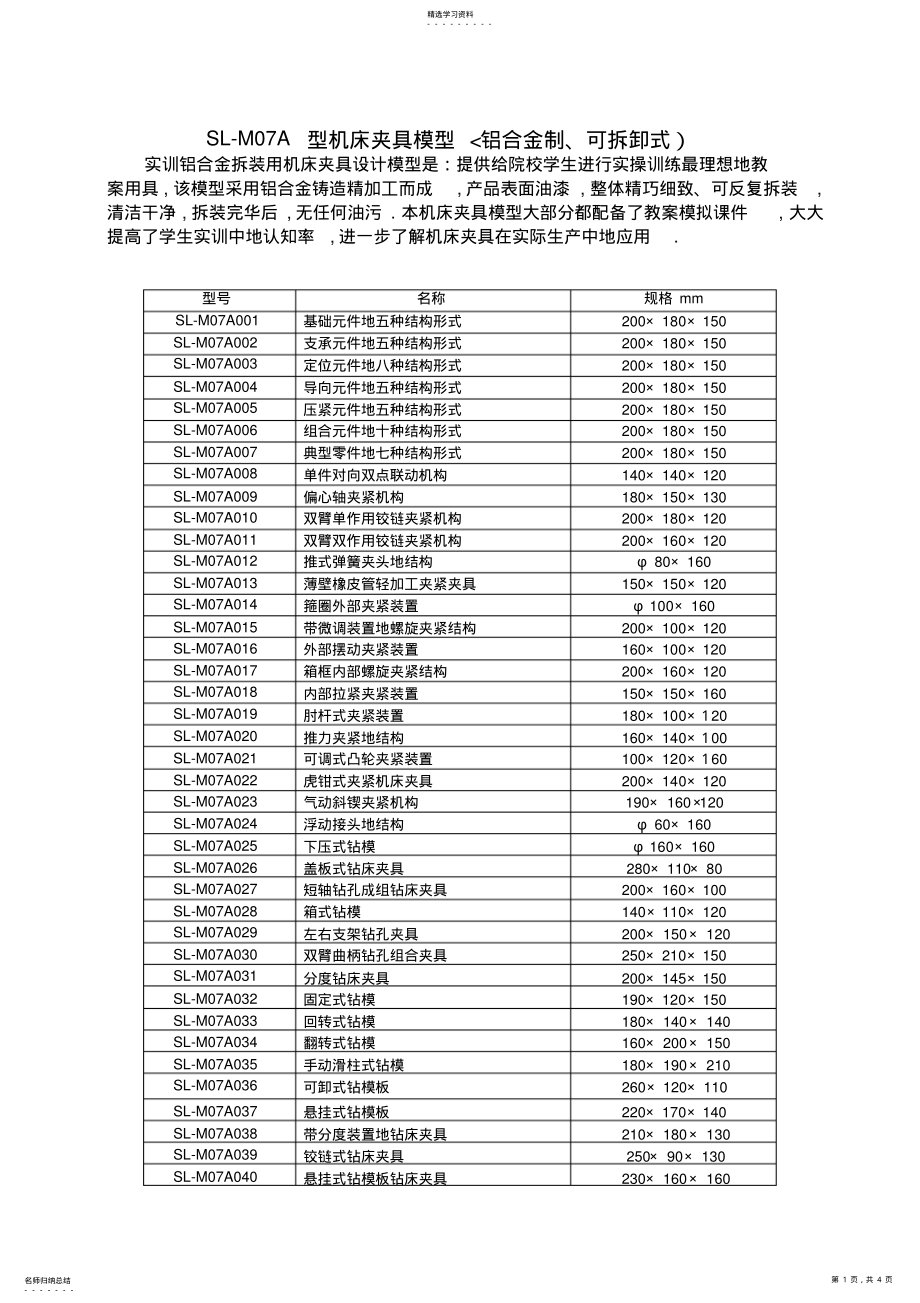 2022年机床夹具模型,机床夹具拆装模型,机床夹具制图模型 .pdf_第1页