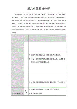 最新部编版六年级语文下册第六单元教材分析.docx