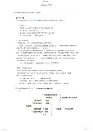 2022年弱电解质的电离知识点总结精品.docx