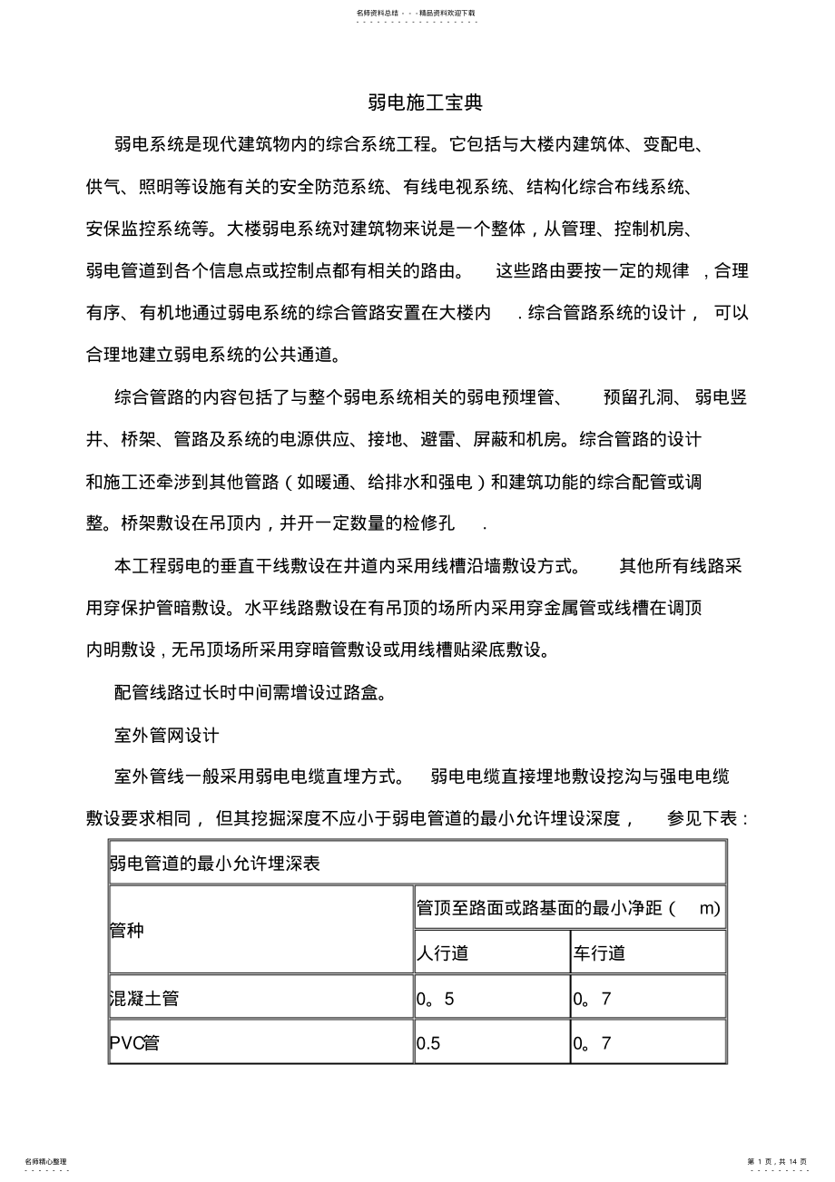 2022年弱电系统工程部分规程 .pdf_第1页