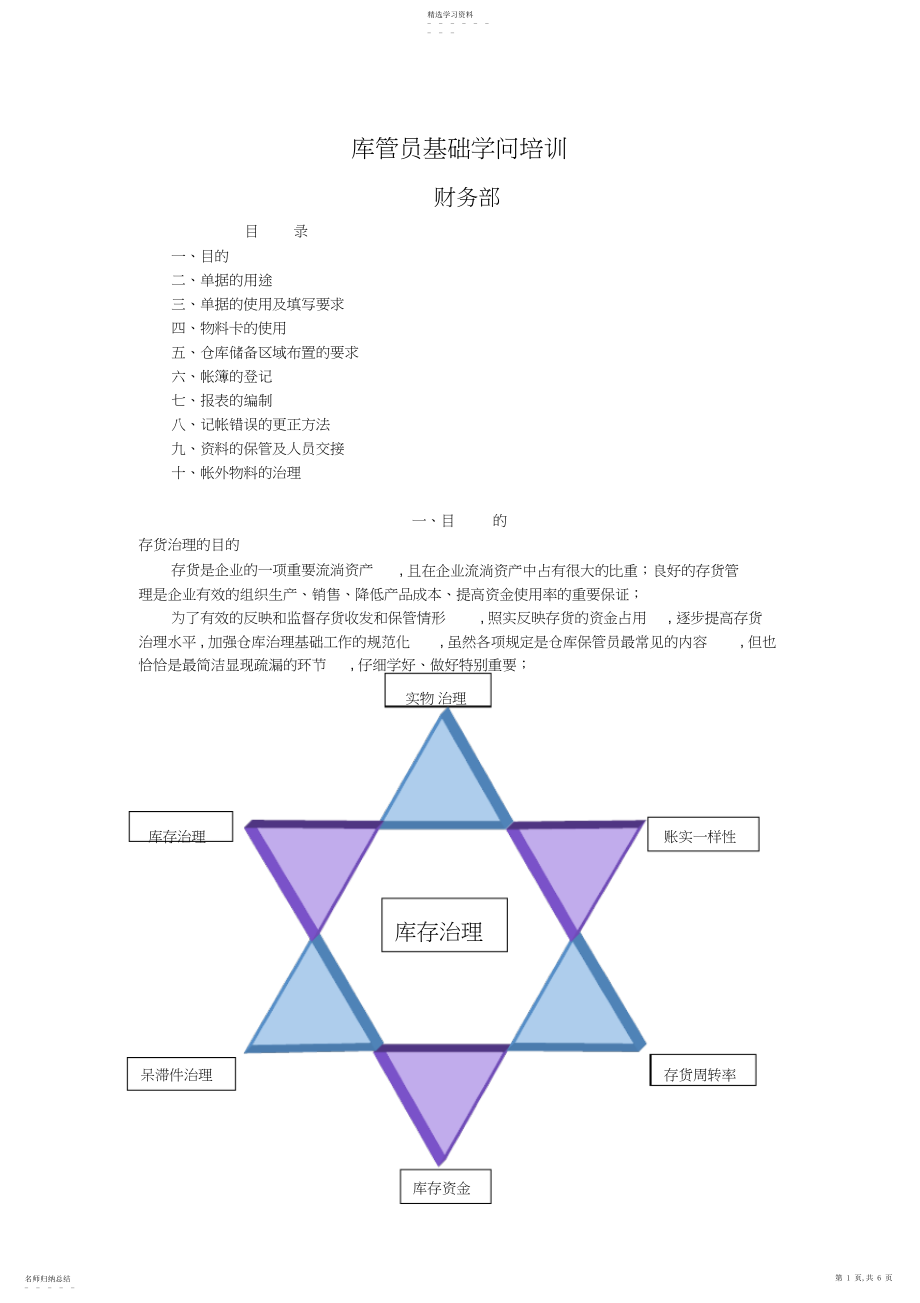 2022年库管员基础知识培训.docx_第1页