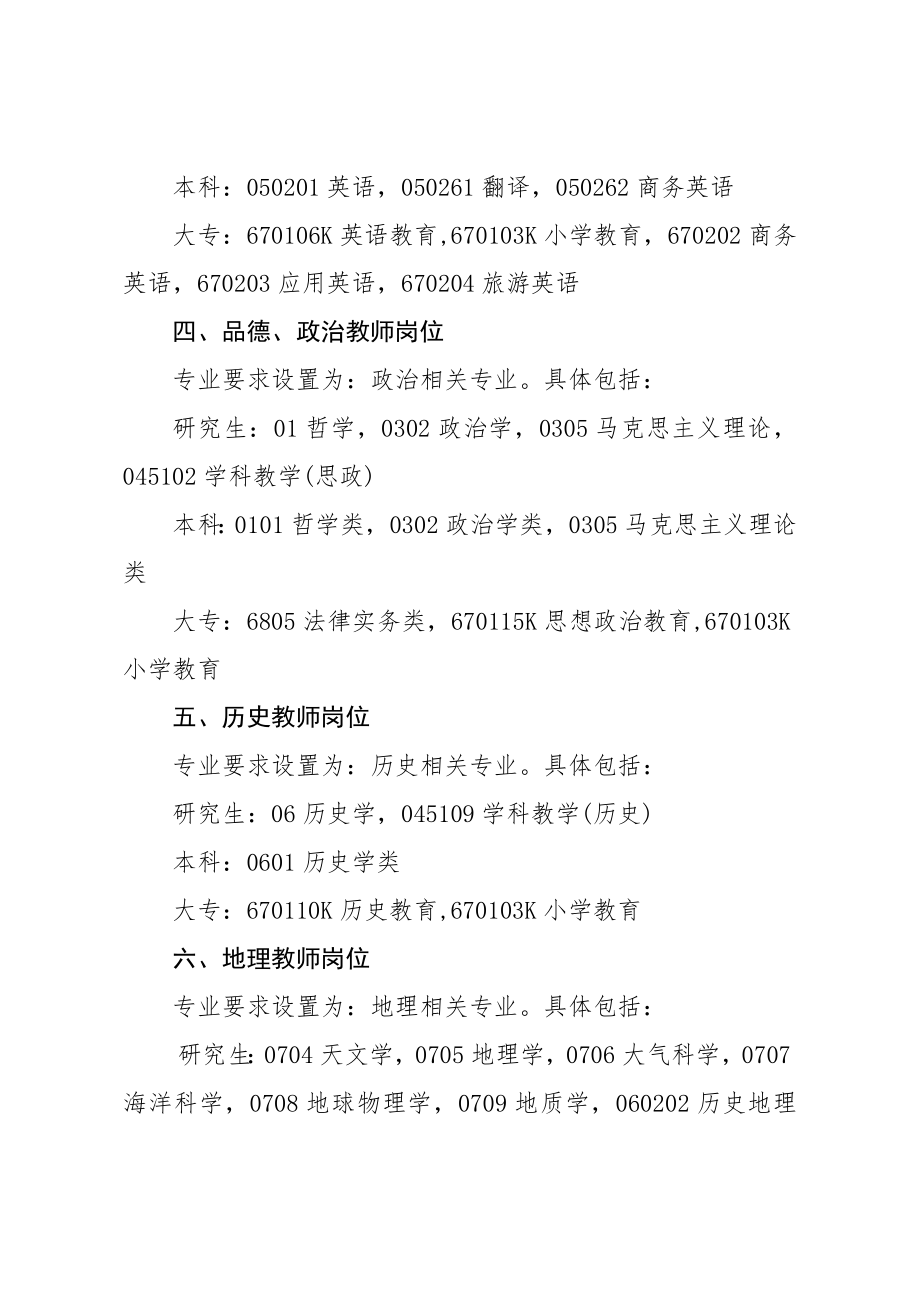 江西省中小学教师招聘专业目录.docx_第2页