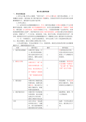 统编部编三下语文三下第六单元教学初探公开课教案教学设计课件公开课教案教学设计课件.docx