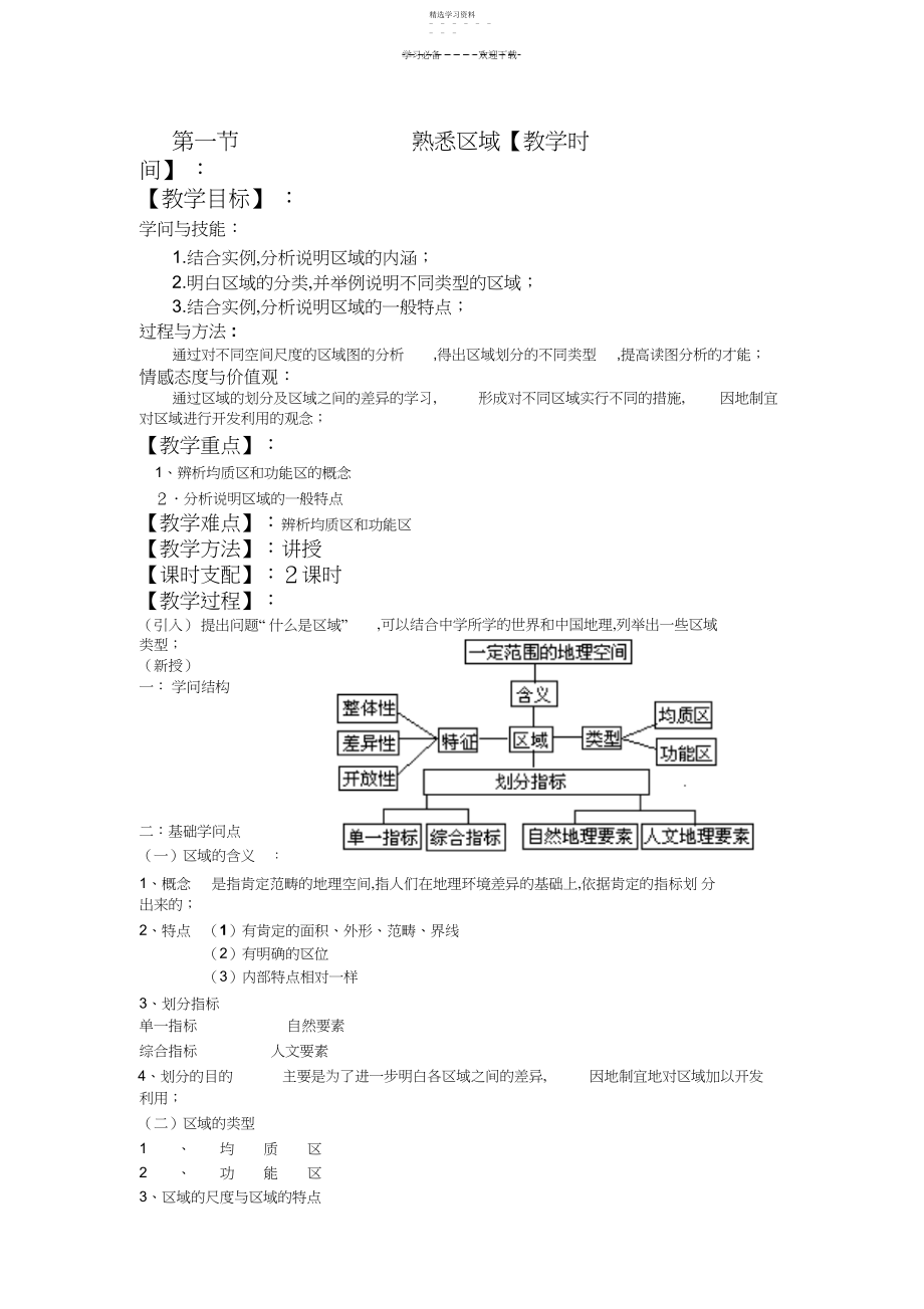 2022年鲁教版第一单元第一节认识区域.docx_第1页