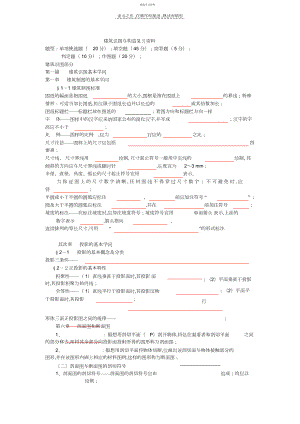 2022年建筑识图与构造复习资料.docx