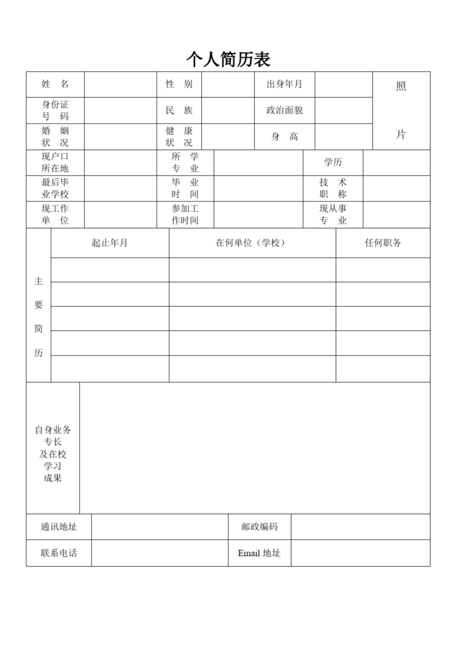 简历模板下载word格式下载.docx_第1页