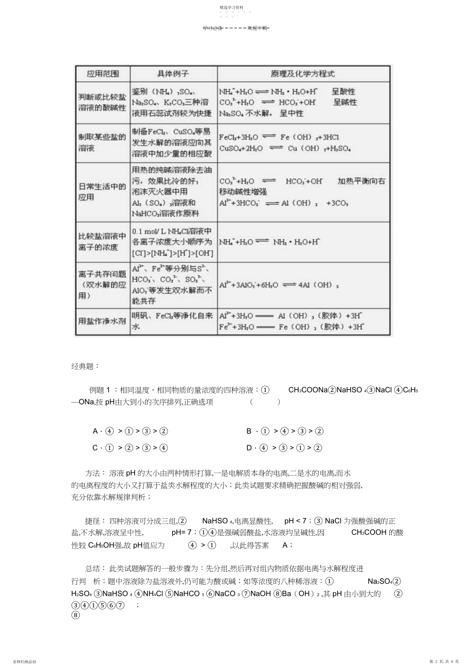 2022年高考化学电解质溶液方面试题的解题方法与技巧.docx_第2页