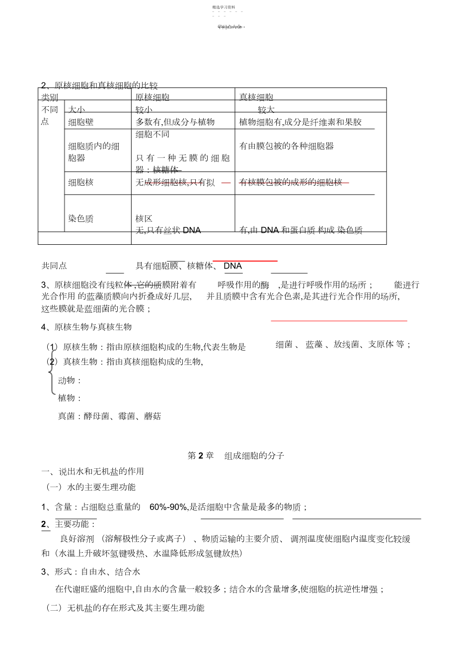 2022年高考必修模块一考点知识总结.docx_第2页