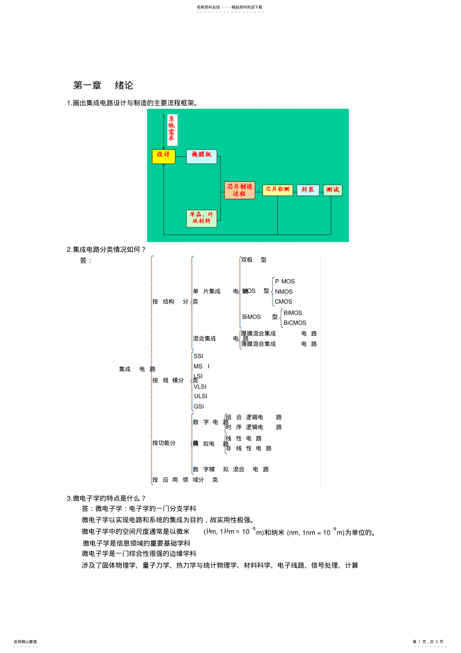 2022年微电子学概论复习 .pdf_第1页