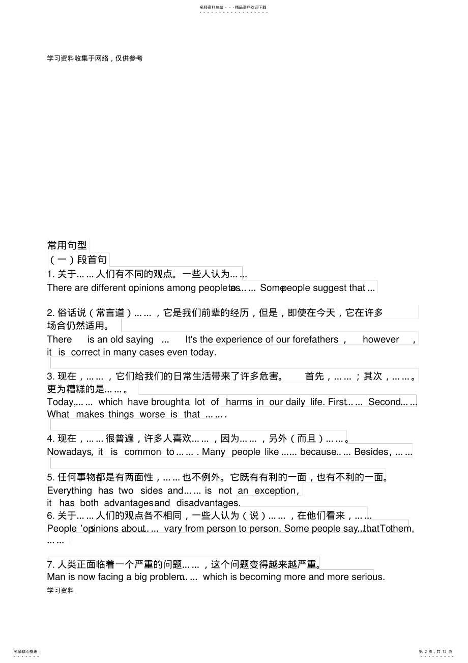 2022年高考英语作文例句 .pdf_第2页