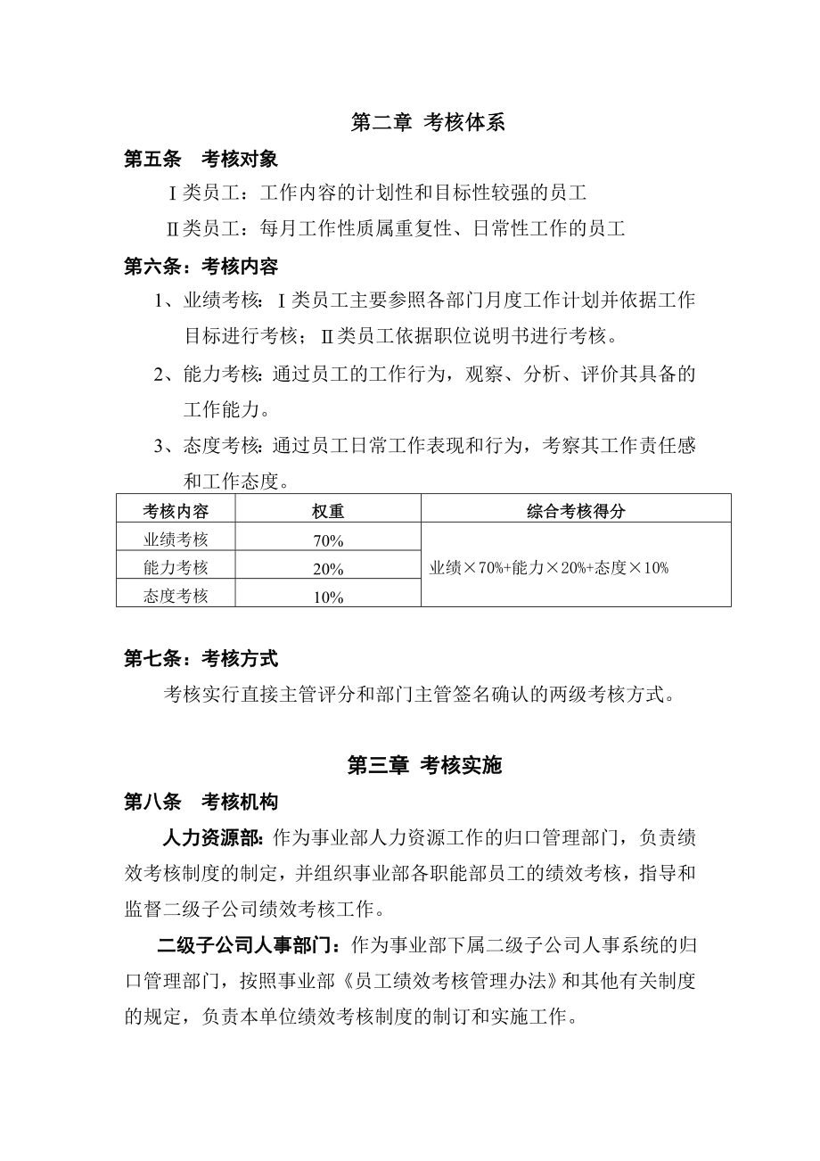 绩效考核方案流程及考评全解析 名企实践美的集团员工绩效考核管理办法.doc_第2页