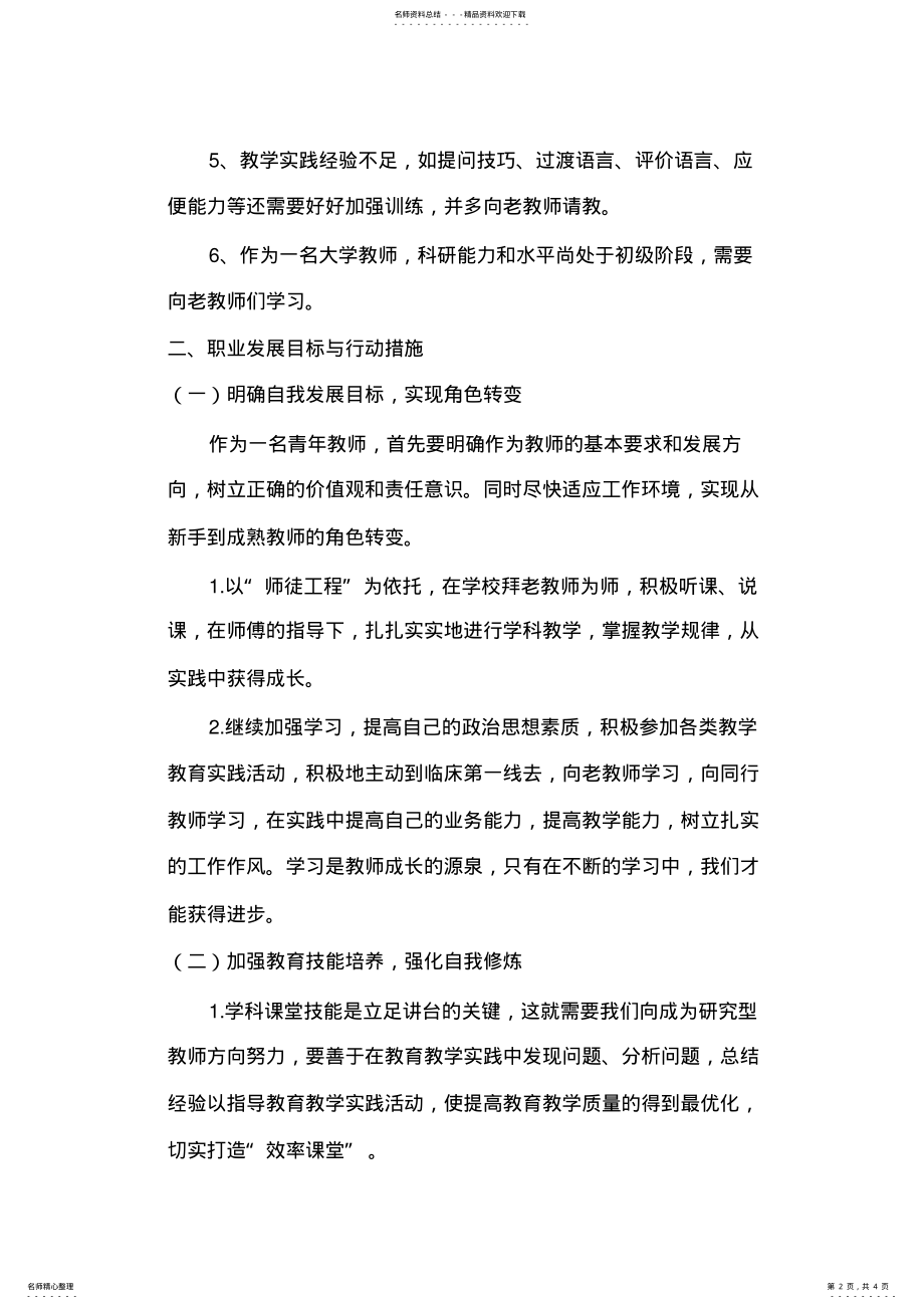 2022年高校教师职业规划 .pdf_第2页