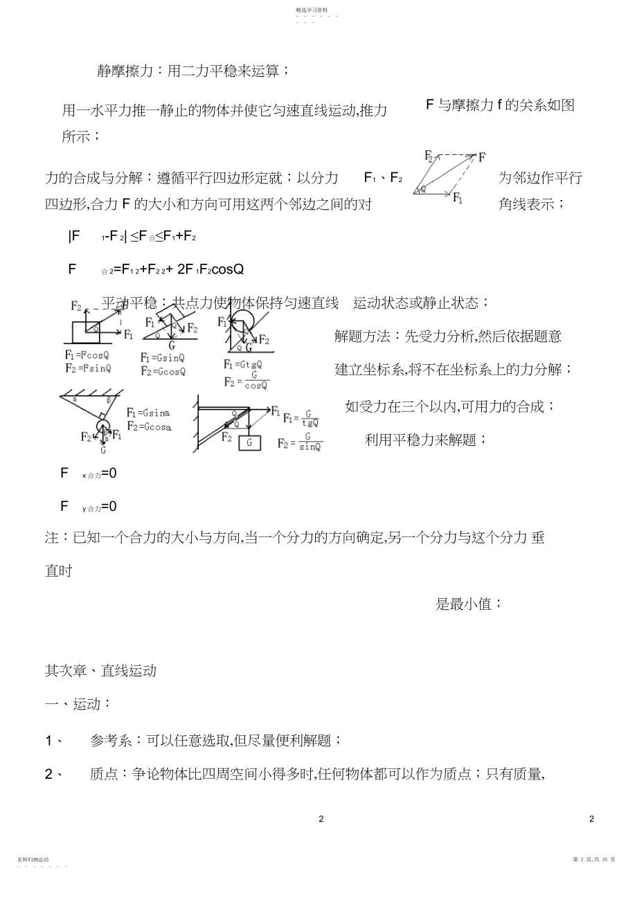 2022年高考理综物理总复习重要知识点归纳总结4.docx_第2页