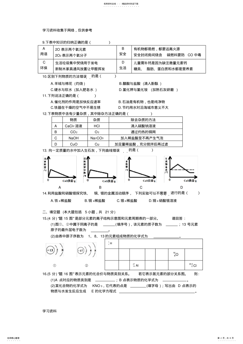 2022年广东省中考化学真题 .pdf_第2页