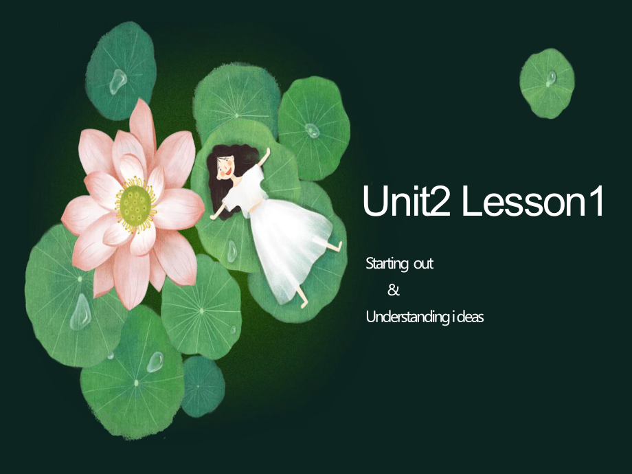 Unit 2 Starting out & Understanding ideas 课件--外研版（2019）高中英语选择性必修第一册.pptx_第1页