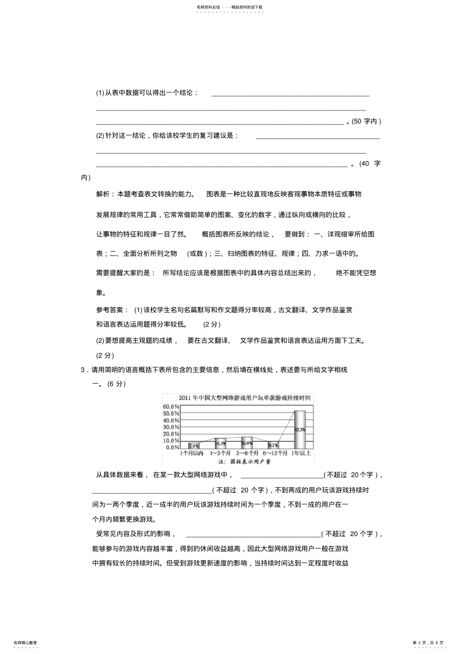 2022年高考语文复习专题全练通专题质量检测九 .pdf_第2页