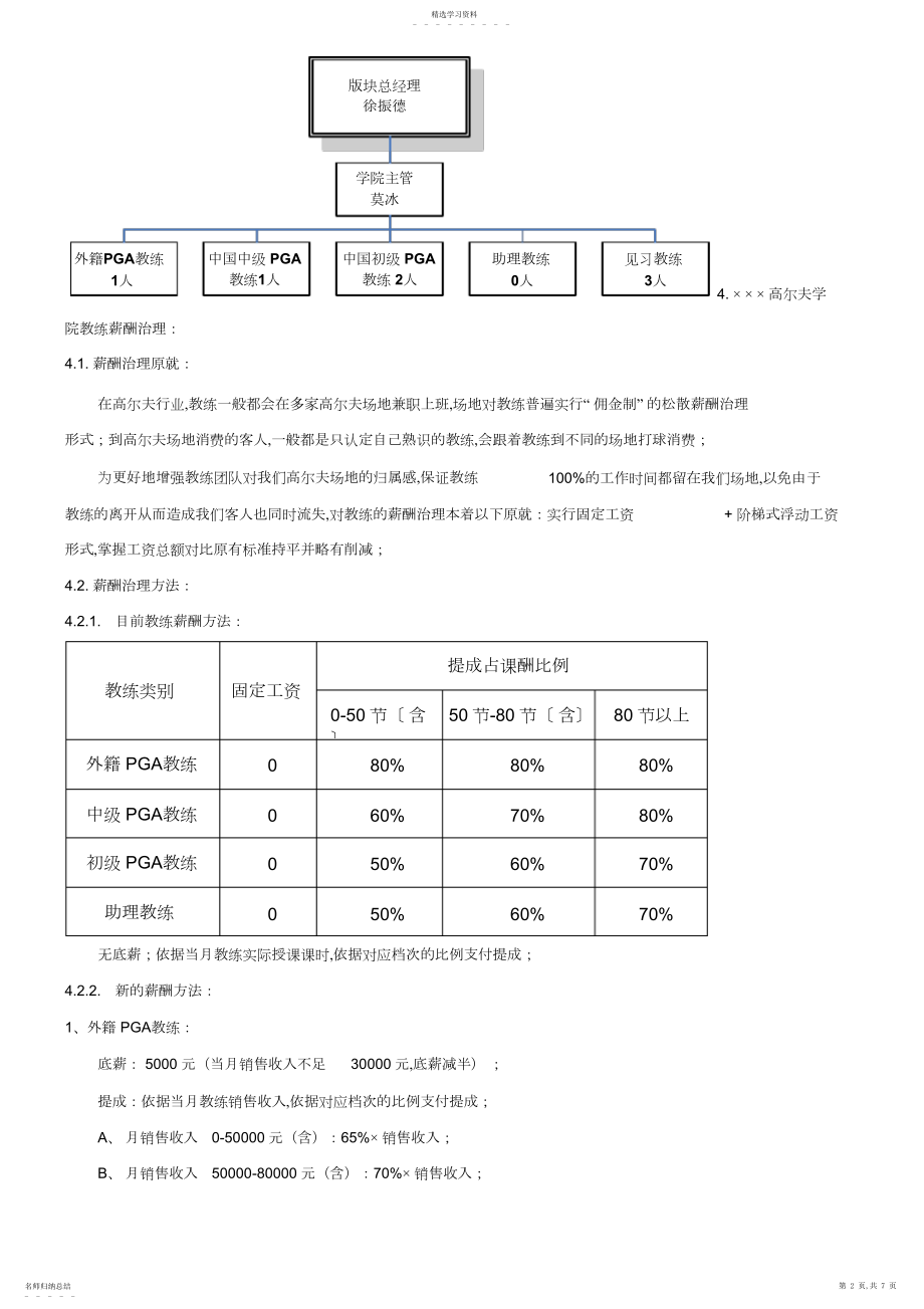 2022年高尔夫教练薪酬管理办法.docx_第2页