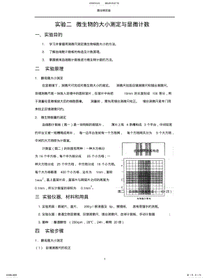 2022年微生物的大小测定与显微计实用 .pdf