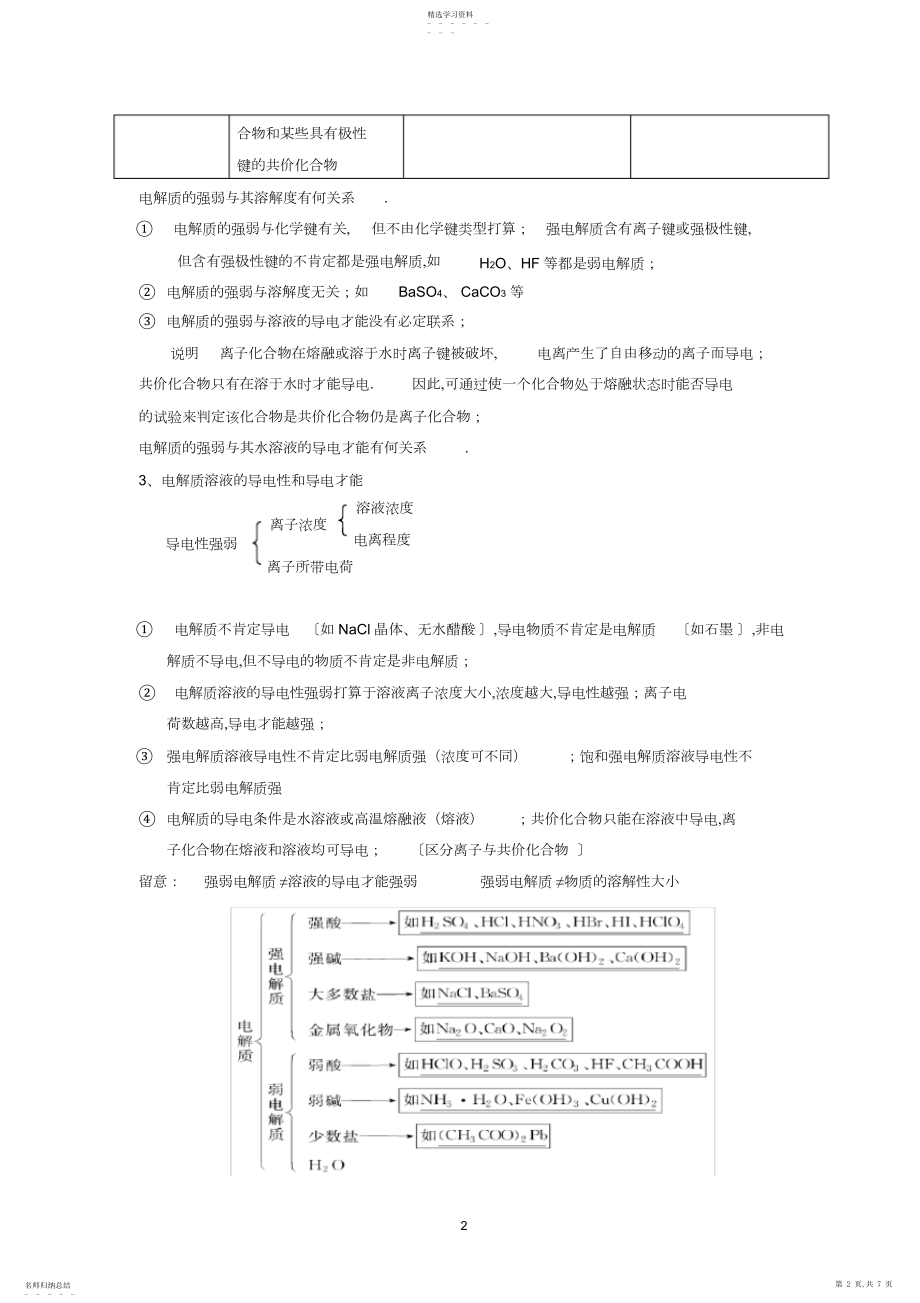 2022年弱电解质的电离平衡知识点.docx_第2页