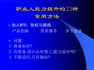 提升职业经理人能力的23种常用方法.pdf