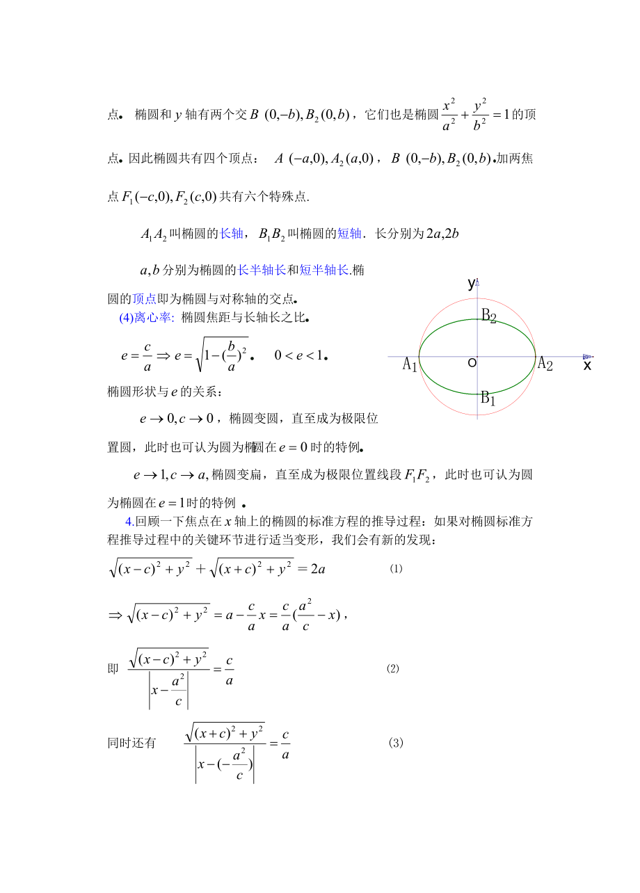 高中数学必修一高中数学第章圆锥曲线方程(第五课时)椭圆的简单几何性质公开课教案课件课时训练练习教案课.doc_第2页