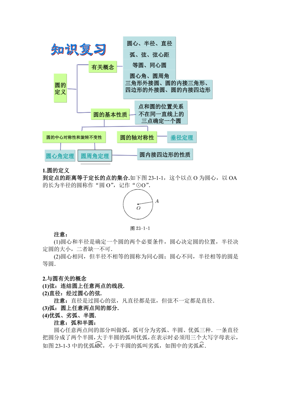 初中数学题库试题考试试卷 圆的基本性质.doc_第1页