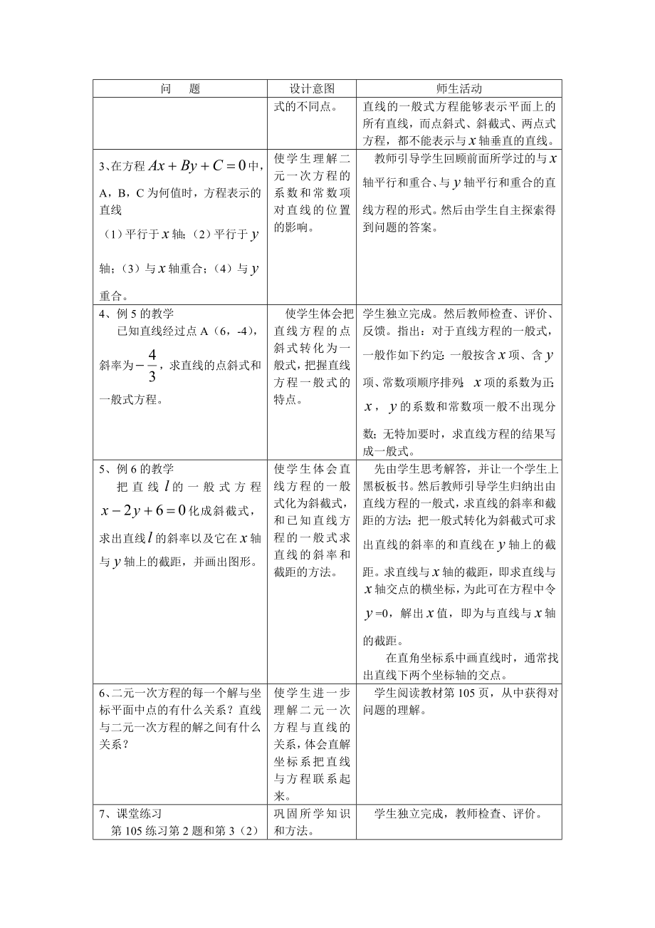 高中数学必修二§3.2.3-直线的一般式方程公开课教案课件课时训练练习教案课件.doc_第2页