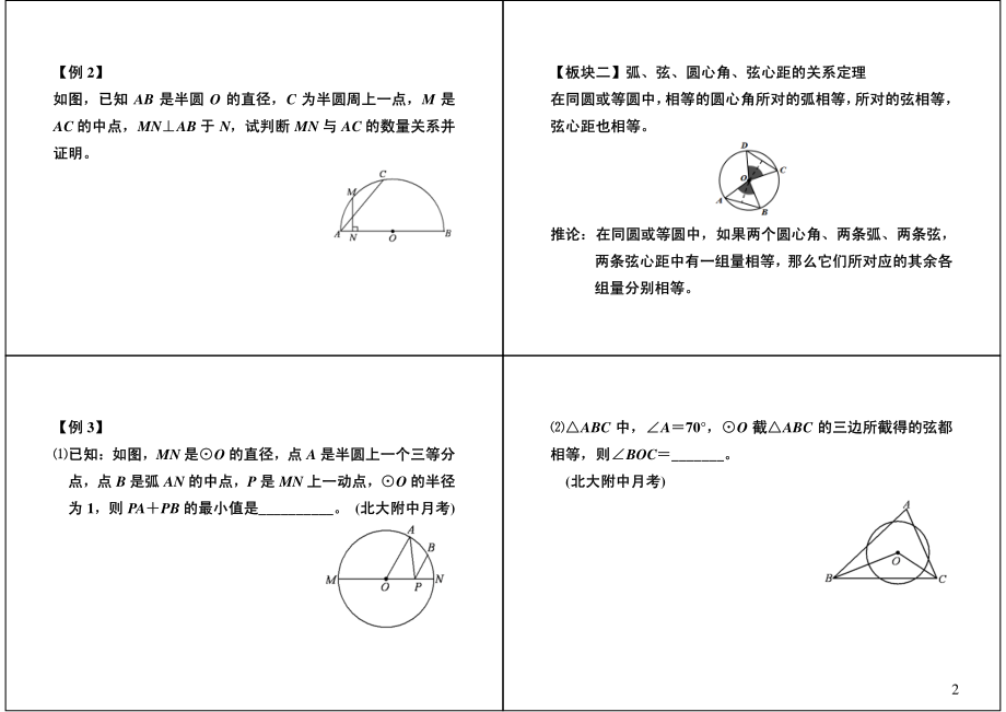 初中数学专题 初三课讲义知识梳理上册 20圆拓展（一）满分冲刺.pdf_第2页