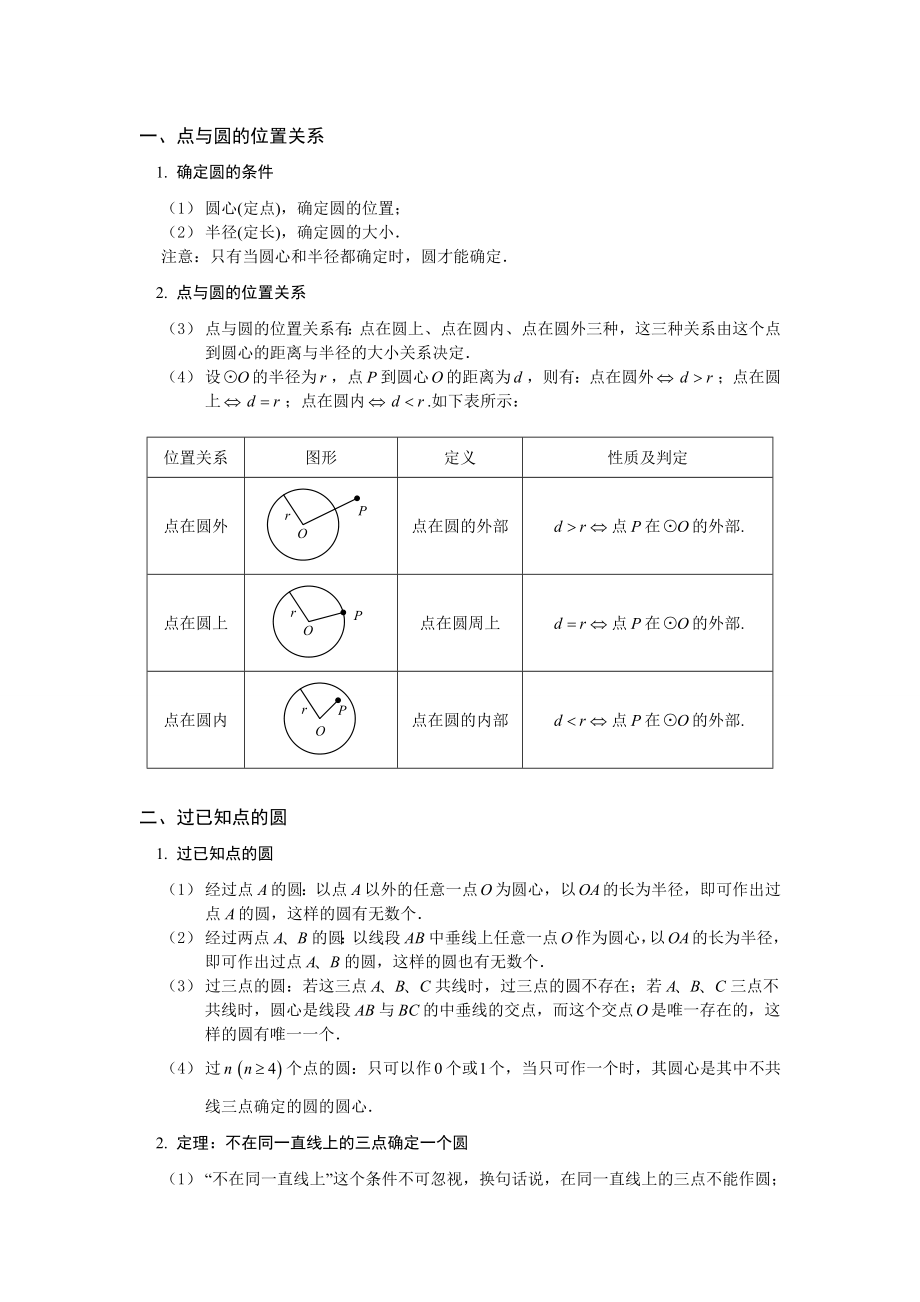 初中数学题库试题考试试卷 圆的位置关系.doc_第1页