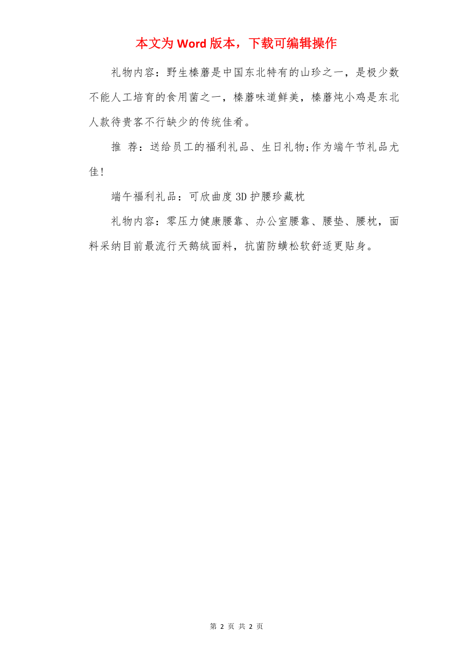 端午节送什么礼物_端午节送礼方案_端午节送礼.docx_第2页