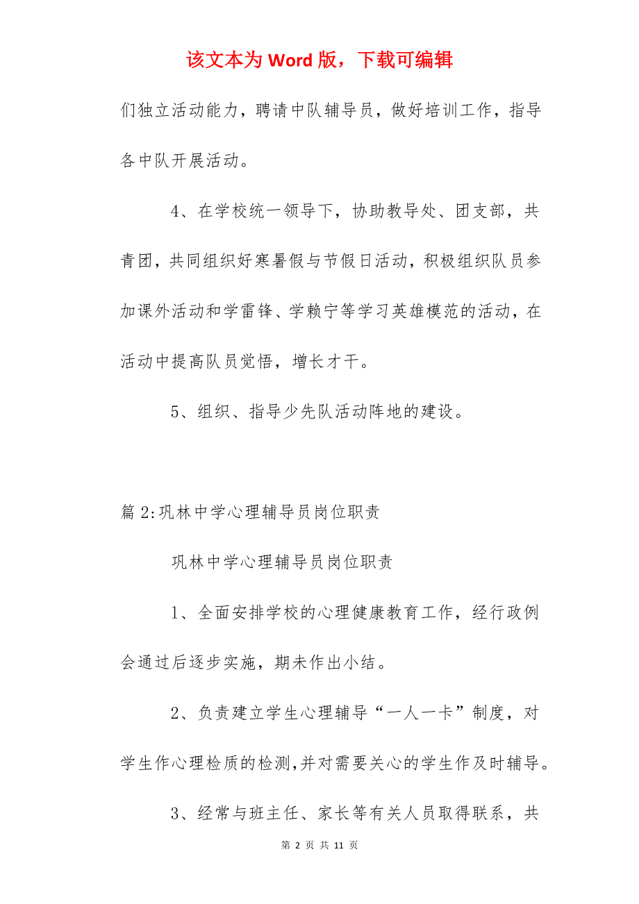 中心小学少先队大队辅导员职责.docx_第2页