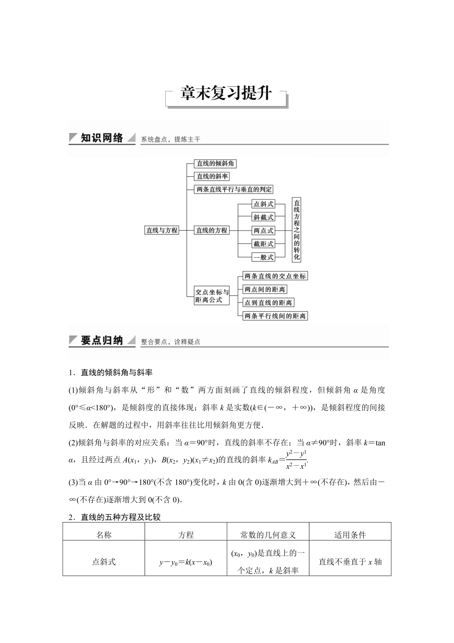 高中数学必修二第三章--章末复习提升公开课教案课件课时训练练习教案课件.docx_第1页