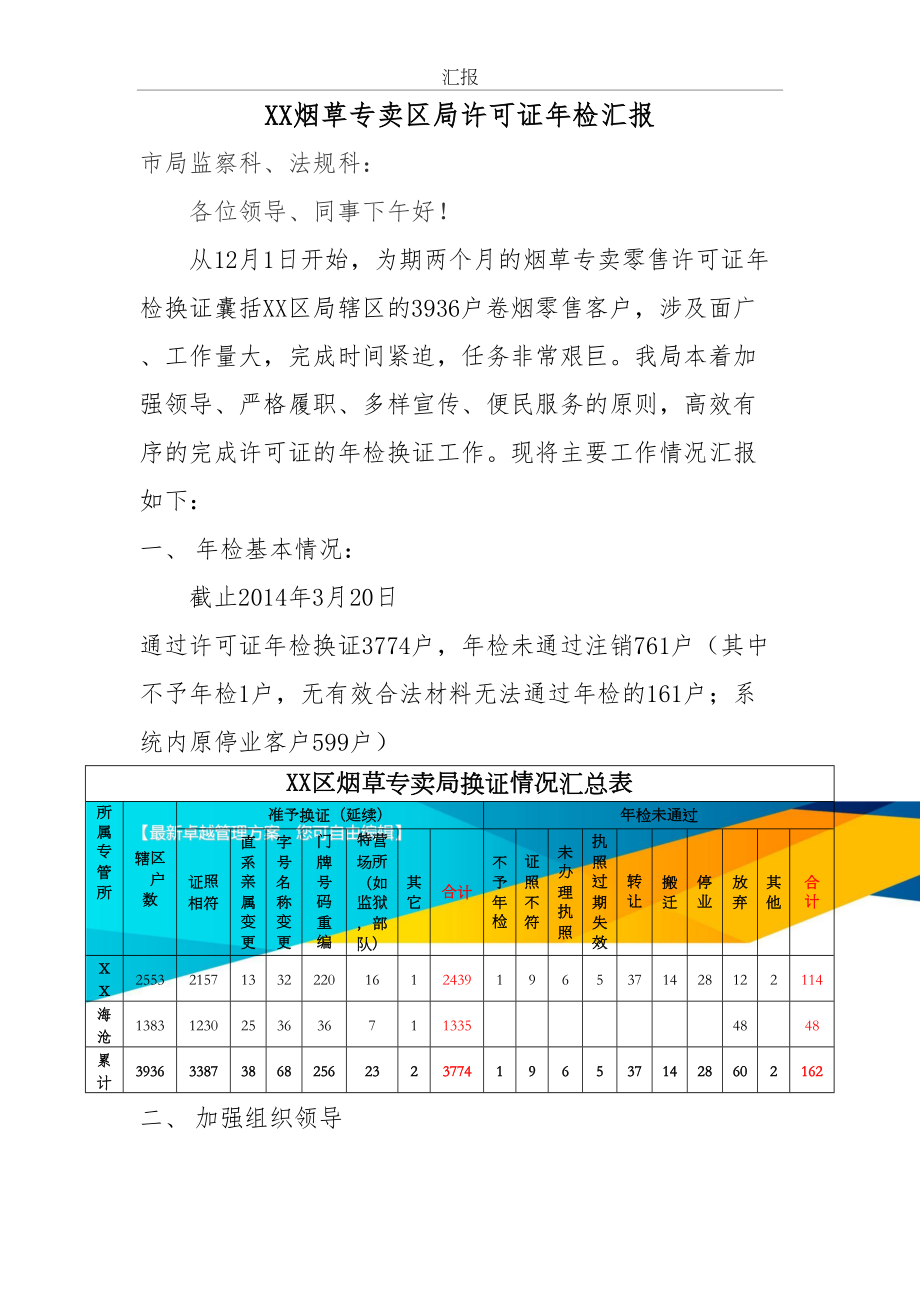 区局烟草专卖零售许可证年检汇报.doc_第2页