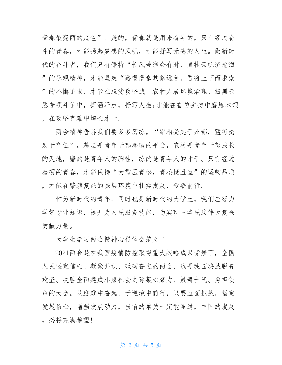 2021大学生学习两会精神心得体会.doc_第2页