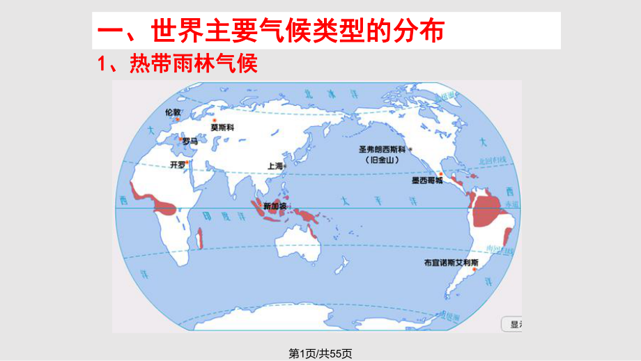 世界气候类型分布主要成因特征及特殊性分析.pptx_第1页