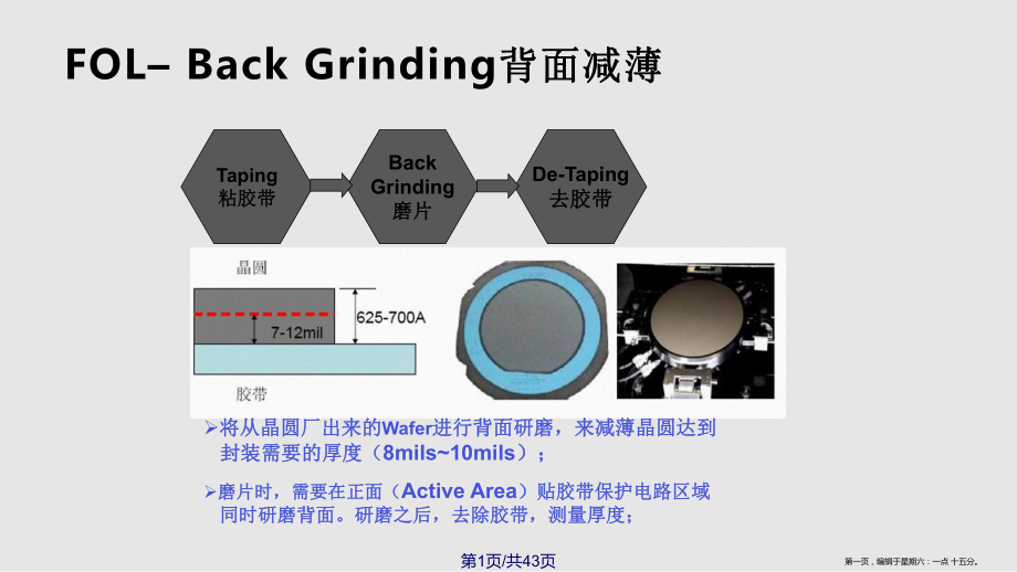 IC芯片封装流程学习课程.pptx_第1页