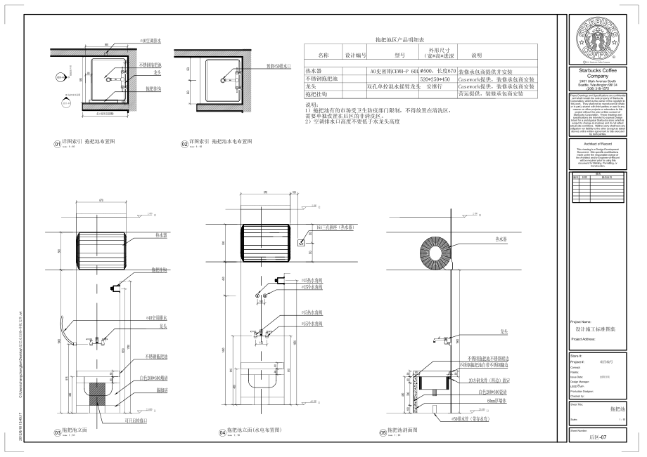 星巴克饮品直营门店工程筹备营建手册标准图集PDF 后区-07-拖把池.pdf_第1页