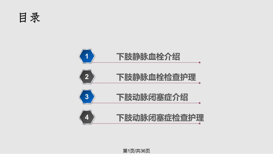 下肢静脉血栓的临床表现及护理和下肢动脉闭塞症的临床表现及护理.pptx_第1页