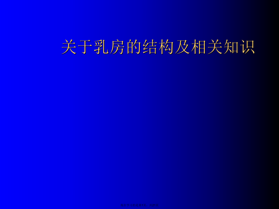 乳房的结构及相关知识.ppt_第1页