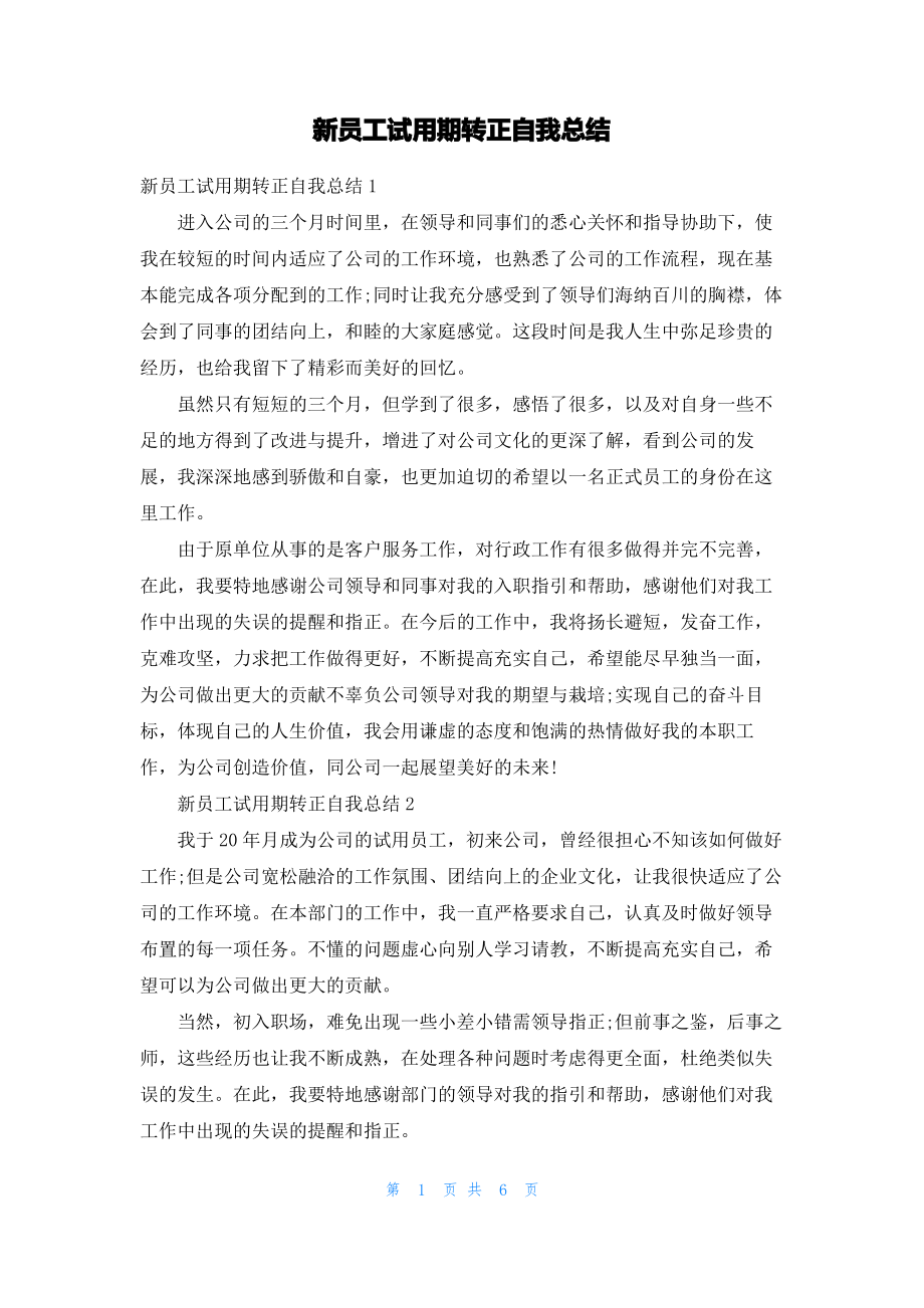 新员工试用期转正自我总结.pdf_第1页