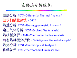 DSC(差示扫描量热仪)实验室教学讲解ppt课件.ppt