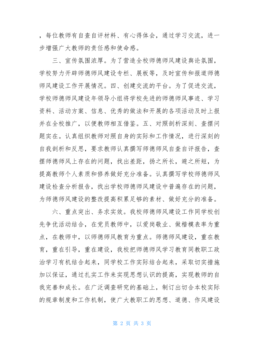 高校师德师风自查报告-师德师风建设报告.doc_第2页